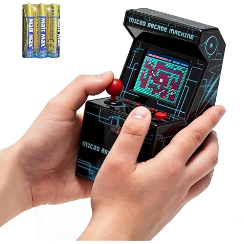 Retro Mini Arcade Machine,240 in 1 Portable Game Console with 2.5" Color Screen, 8-Bit Games, Joystick & Built-in Speaker (Batteries Included)