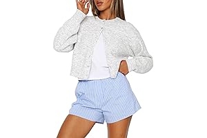 2024 Y2K Cropped Cardigan Fall Knit Sweater