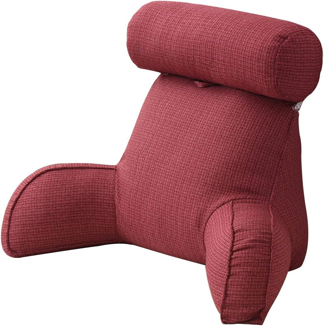 courti Large Reading Pillow with Armrest and Removable Neck Support