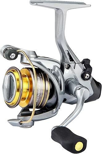 Carrete giratorio Okuma Avenger ABF de grafito con alimentador de cebo para agua salada