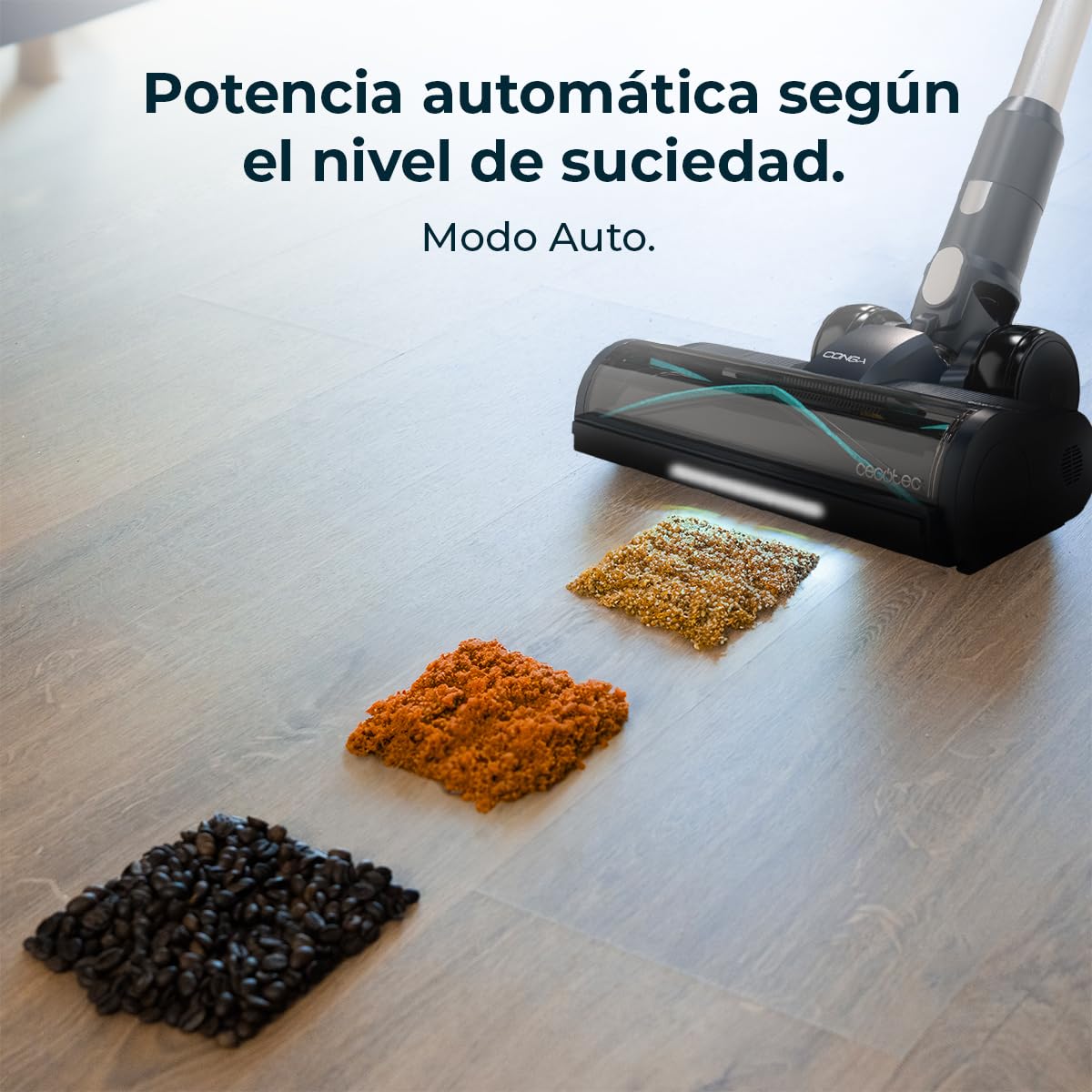 Cecotec Aspiradora Escoba Sin Cable Conga Rockstar 5500 Hurricane Station Flex, MAX 220 AW, 700 W, Base de Autovaciado, hasta 90min de Autonomía, Cepillo antienredos, Tubo Flexible y Ciclón Paralelo