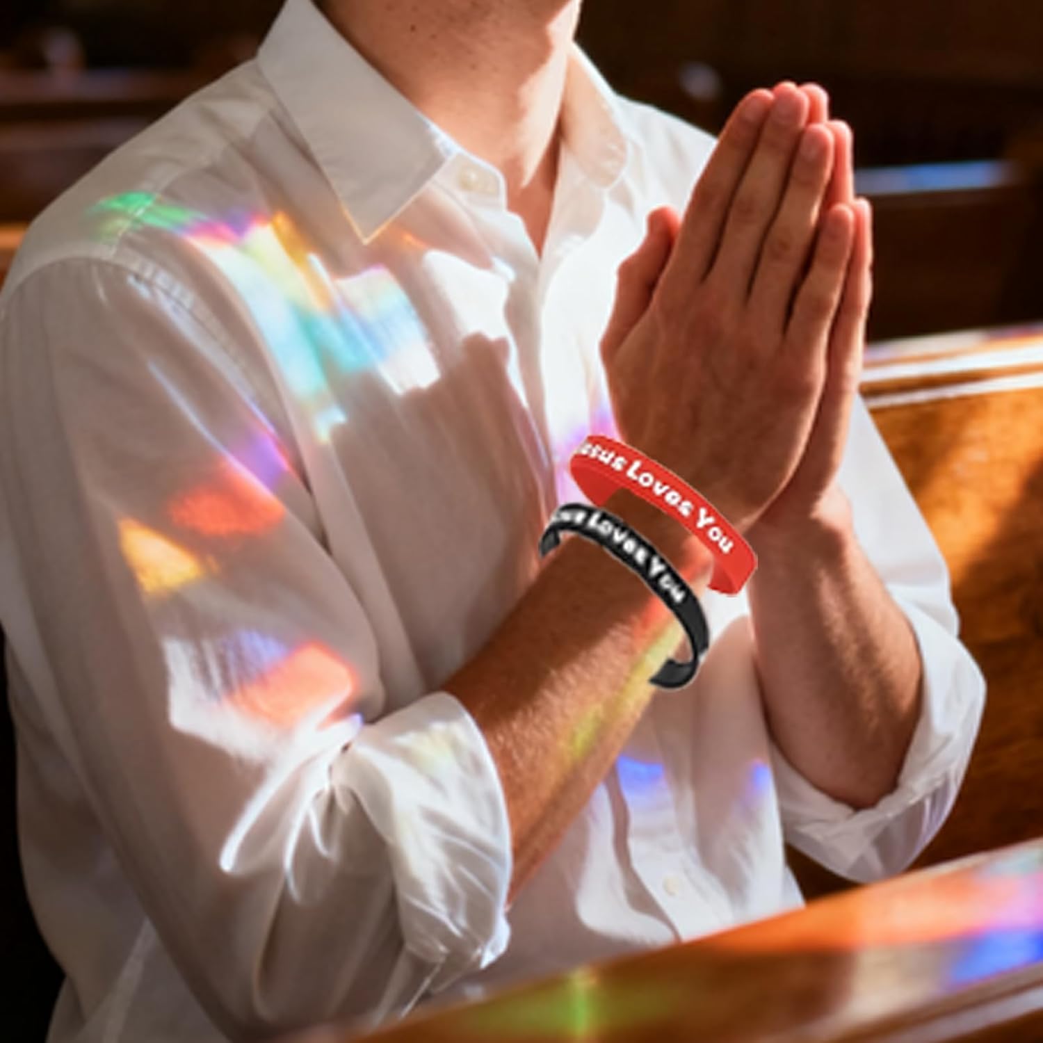 200 PCS Jesus Loves You Silicone Bracelet, Colorful Christian Wristbands, Rubber Jesus Bracelet,Christian Bracelets Bulk, Bible Verse Bracelets and Scripture Wristbands for Religious Party Favors