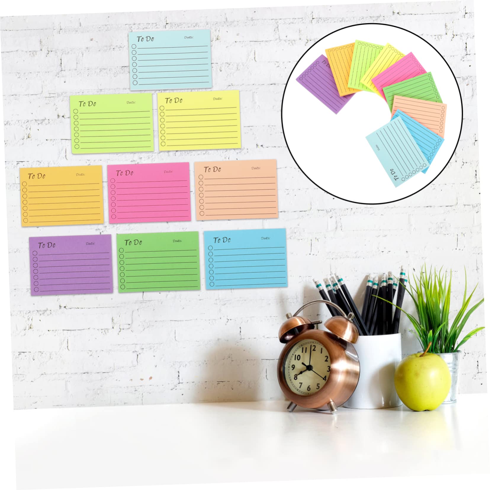 Sewroro 3 Sätze Teiliges Set Selbstklebende Haftnotizen Fluoreszierenden Farben Praktische Notizblätter Für Büro Und Studium Leicht Transportierbar Mit Starkem Kleber Und 9 Stücke * 3