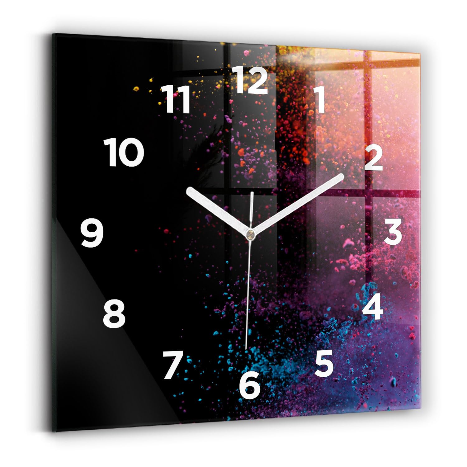 Horloge de qualité supérieure Wallfluent 30x30 cm au design moderne épuré