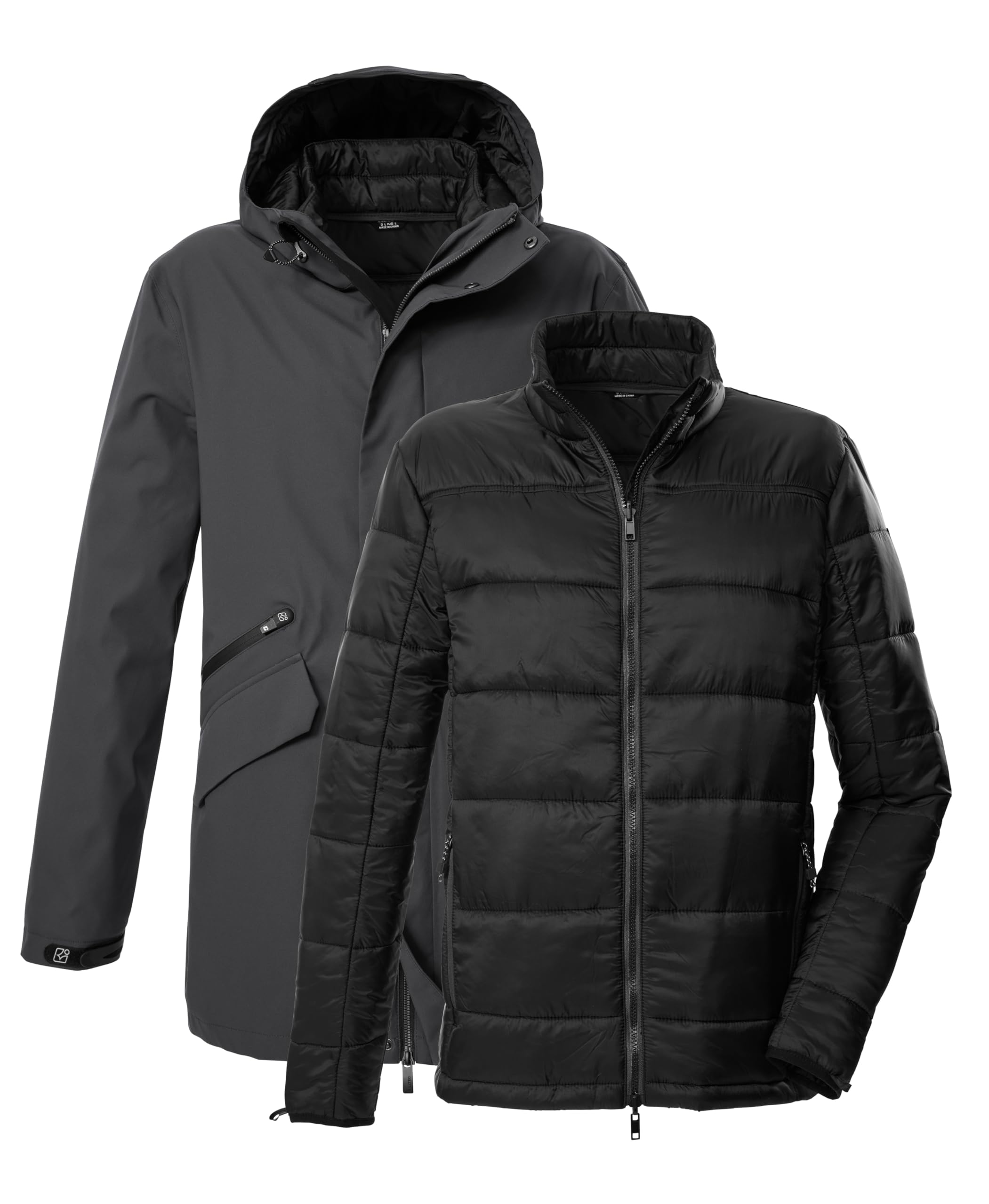 Killtec Kow 94 Mn Prk Parka funzionale 3 in 1 con cappuccio e giacca trapuntata con cerniera Uomo
