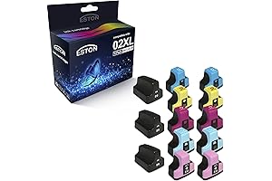 ESTON HP 02 XL Ink Cartridges (13-Pack)