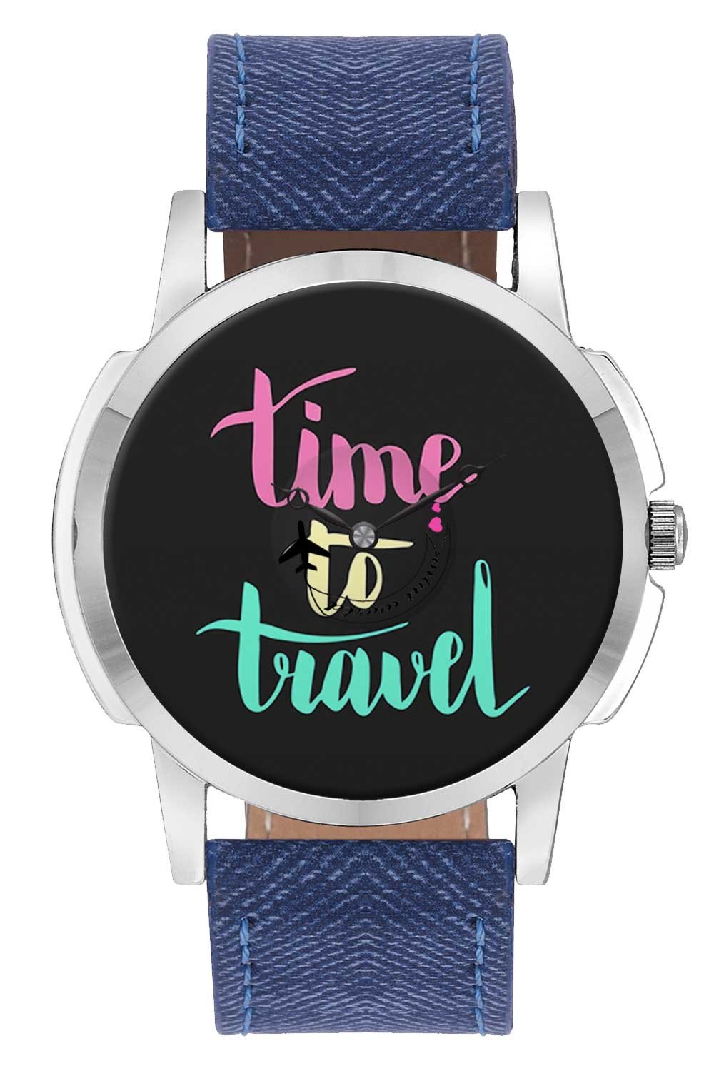BIGOWL Travel Watch Time to Travel Colorful Quote Airplane World Map Design Leather Strap Casual Wrist Watch for Men - for Travellers - Watch with Moving Airplane Seconds Hands (B075BXZ1J2) Amazon Price History, Amazon Price Tracker