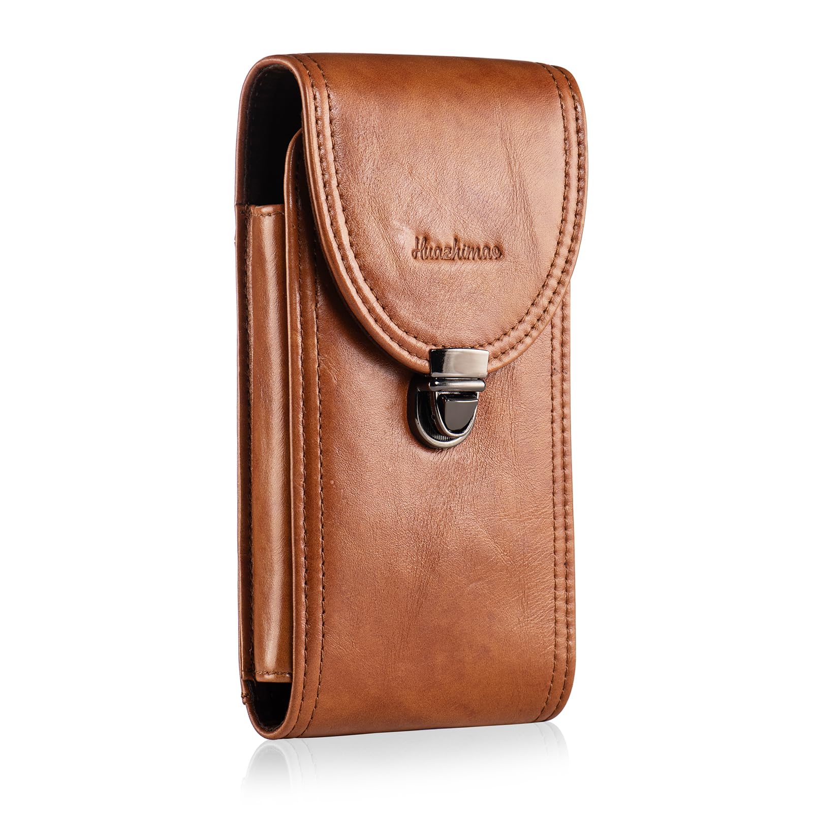Amazon | HUAZHIMAO本革スマホホルダーベルト, メンズスマホケース