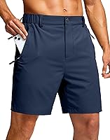 GGradual Men's Lightweight Hiking Golf Shorts 5" 7" 9" Inseam - 3 Zipper Pockets, UPF Sun Protection, Moisture-Wicking