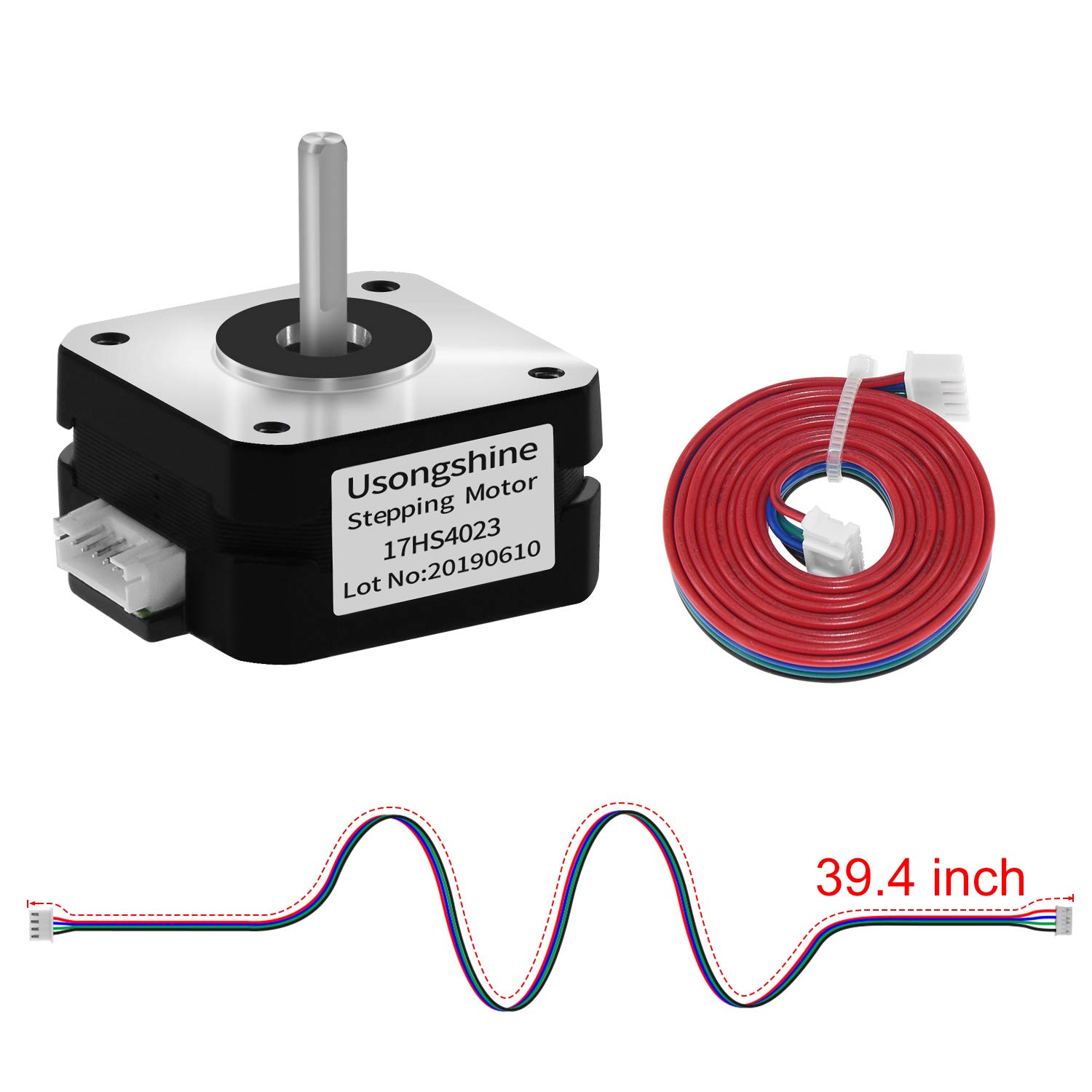 Snapklik.com : Usongshine Nema 17 Stepper Motor Bipolar Step Motor For ...