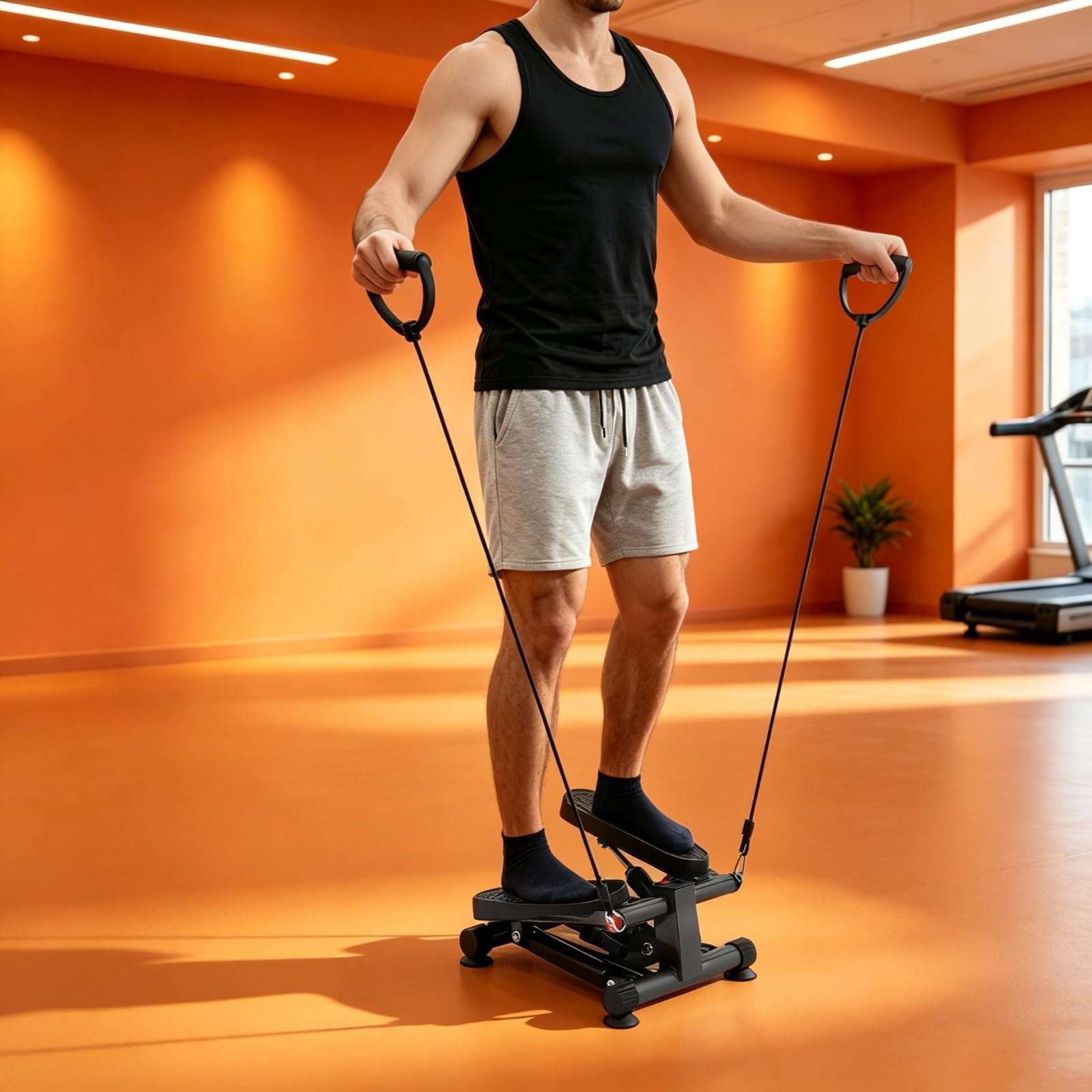 Stepper hidráulico para el hogar, Mini Steper Fitness, capacidad de carga de 120 kg