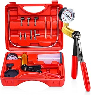 Hand Held Vacuum Pump Tester Set Vacuum Gauge and Brake Bleeder Kit for Automotive