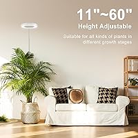 Vista 16 de LORDEM Grow Light, LED Plant Light for Indoor Plants Growing, Full Spectrum Desk Growth Lamp with Automatic Timer for 4H/8H/12H, 4 Dimmable Levels