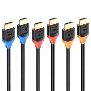 Cable Matters [Ultra High Speed HDMI Certified] 3-Pack 48Gbps 8K HDMI Cable 6.6 ft / 2m with 8K@60Hz, 4K@240Hz and HDR Support for PS5, Xbox Series X/S, RTX3080/3090, RX 6800/6900, Apple TV, and More