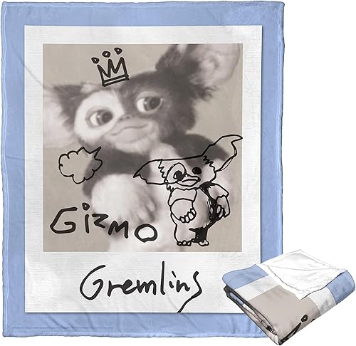 Miniatura 3 de Northwest Gremlins - Manta de seda táctil, 50 x 60 pulgadas, firmada por Gizmo