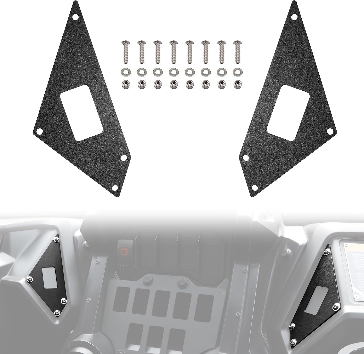 Left & Right Switch Plate Panels for Honda Talon 1000R, 1000X, 1000X-4 (2019-2024), Dash Console, 2 PCS