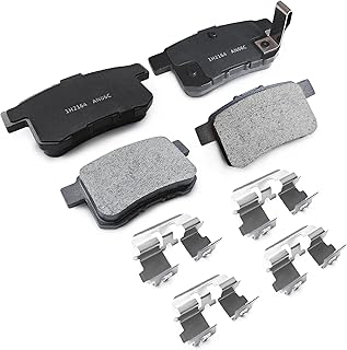 MILLISEC EHT1336H Replacement Rear Brake Pads Fit for 2009-2014 Acura TSX and 2008-2017 Honda Accord Car Brake Pads Set