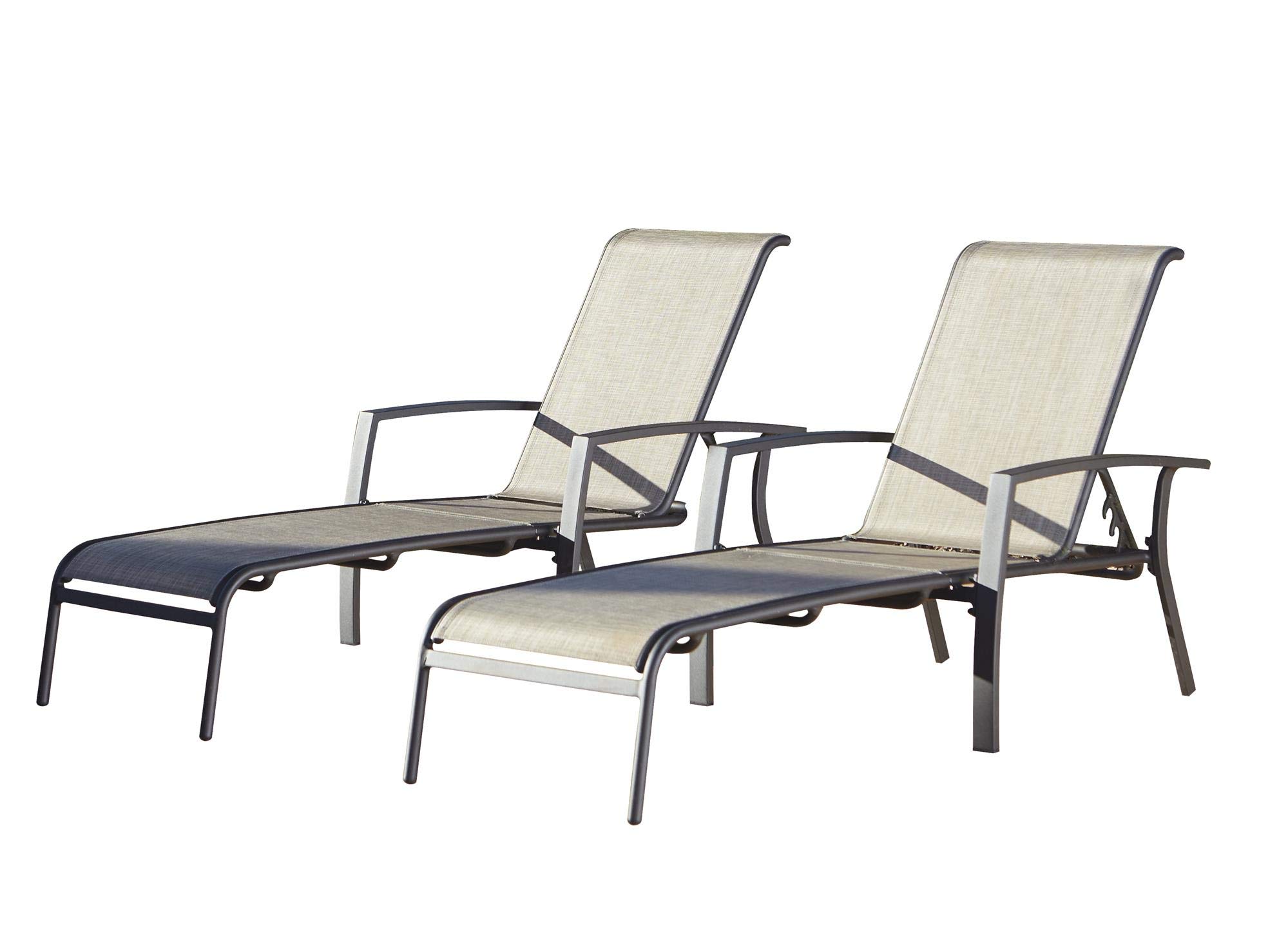 Rackhams Grey Cosmo Living Nyla Sun Lounger Charcoal