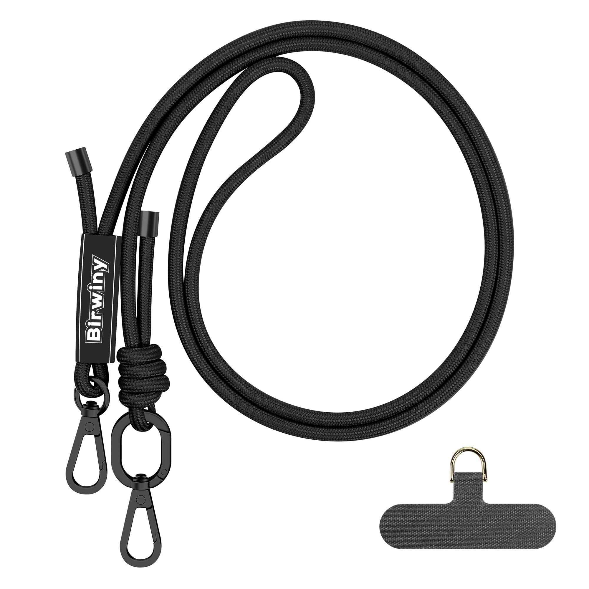 Photo 1 of Birwiny Universal Cell Phone Lanyard Strap - Midnight Black