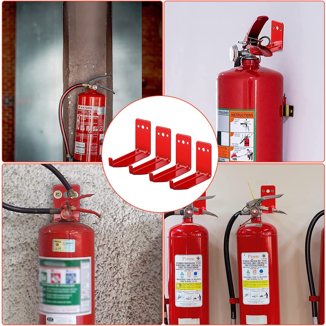 Supporto Per Estintore Da Parete - Universale Per Estintori Da 4kg E 6kg - Foto 12