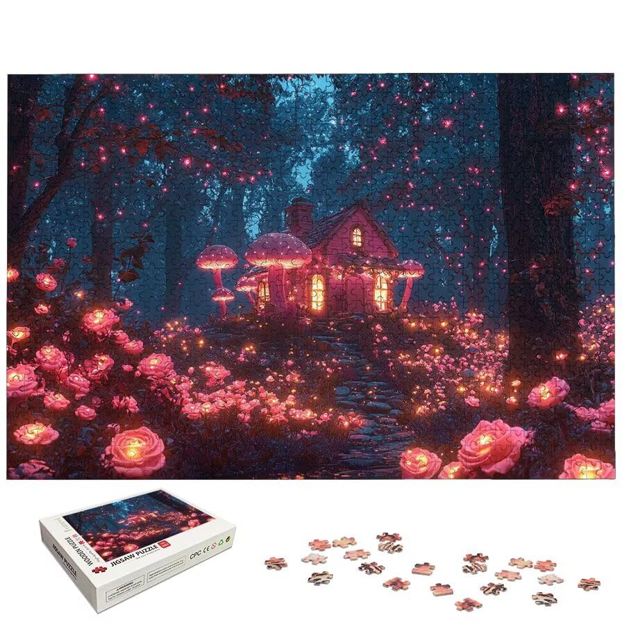 Puzzle 1500 Piezas Magia para Adultos, Puzzle Paisajes de Madera con Caja Regalo para Adultos, Rompecabezas Desafiante para Toda la Familia, Rompecabezas para Regalo Mujer, Home Decoration, -5173