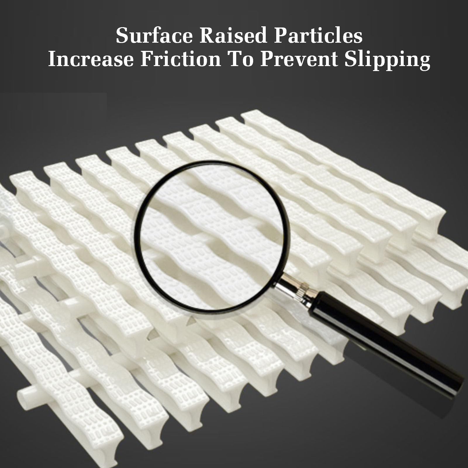 Tira de plástico PPS para tapar desagües de Piscinas - Paquete de 10 Unidades, Rejilla de 18x100 cm para Uso Interior/Exterior, solución anticorrosión contra desbordamientos, Sistema de DREN