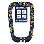 NDakter Bike Lock, 5 Digit Combination Heavy Duty Anti Theft Bicycle Chain Lock, 2.62/3.2/4.27/5/6Ft Long, High Security Resettable, Suitable for Bike, Scooter, Door, Gate, Fence-4/6mm Thick