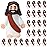 Bememo 25 Pcs Little Jesus Figures Original Design Mini Rubber Jesus Toys to Hide and Seek Religious Party Favors Sunday Baptism Gifts(Brown)