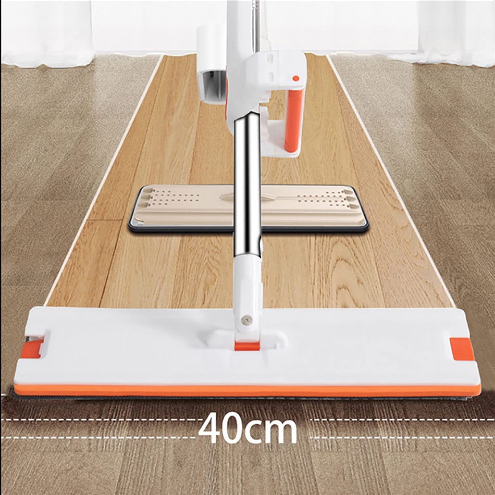 fregona Magic Auto-Retorno de trapeador Plano Lavado a Mano Libre Squeree Frife con Herramientas de Almohadillas de reemplazo de Microfibra for Lavar el Piso mop (Color : Within 10 Pads)