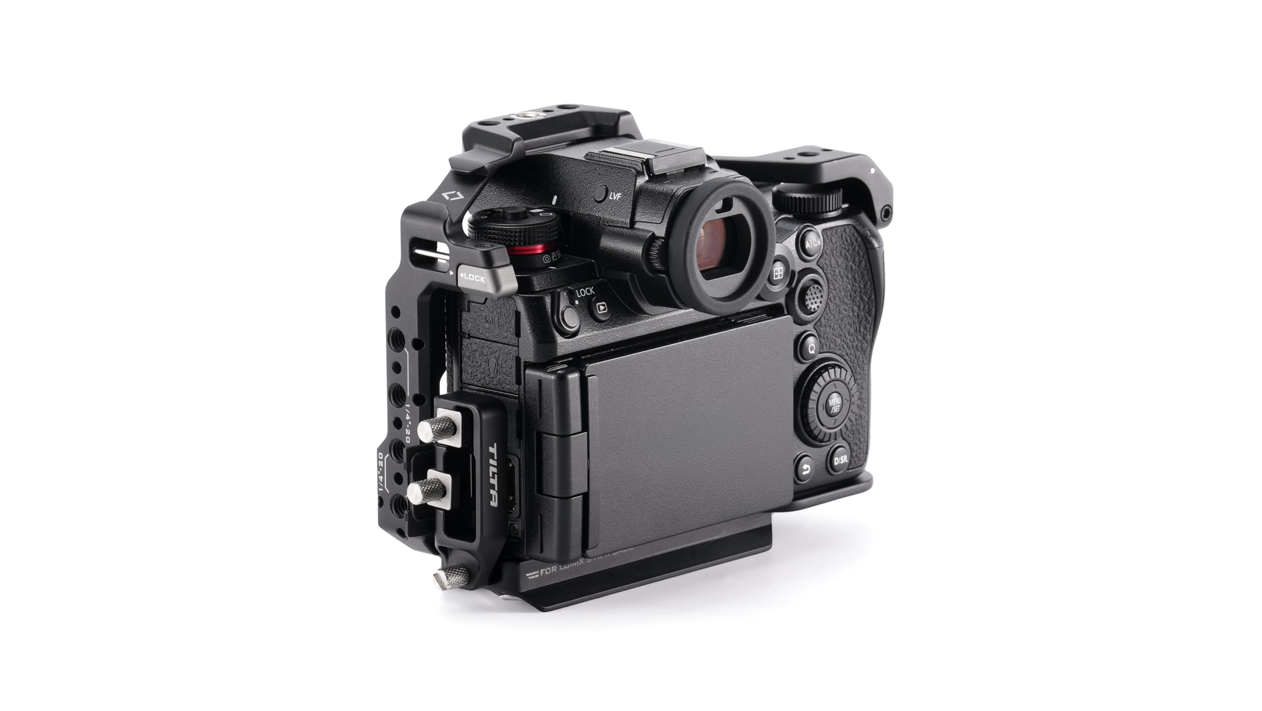 Tilta Cage complète pour Appareil Photo Compatible avec Panasonic S1RII, S1II, S1IIE, S5II et G9II - Noir | Pince HDMI/USB-C, Griffe, Filetage 6,35 mm - 20 et 3/8" - 16 Fils | Clé Allen et Fente