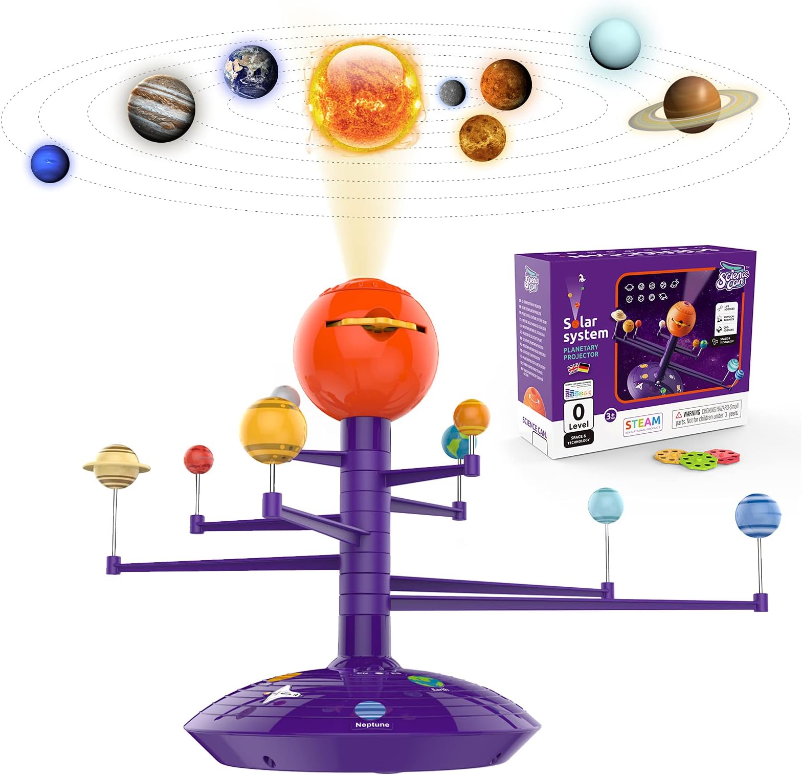 Solar System for Kids, Solar System Model Kit Planetarium Projector for Kids, Talking Planets Space Toys for 4 5 6 Year Old Boys Girls