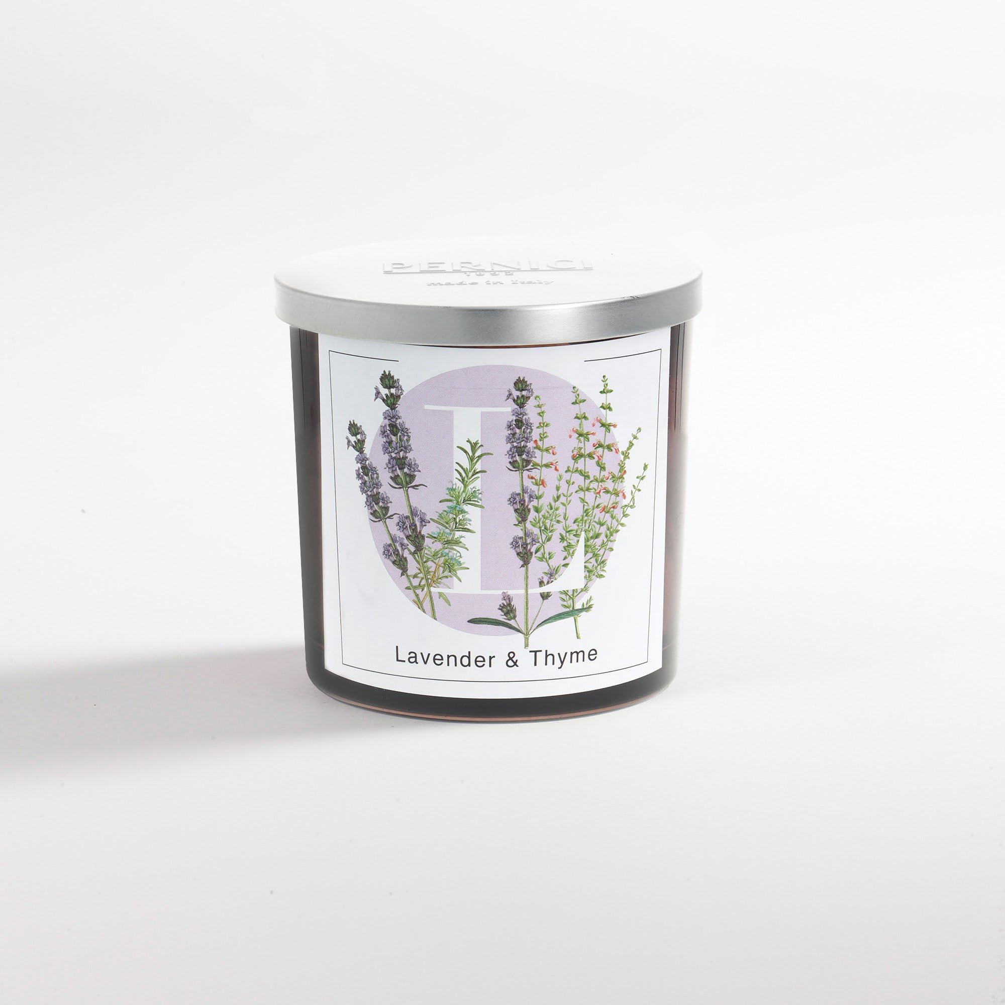 Pernici Candela Profumata Elementi Lavender & Thyme 350 g. - 2 Stoppini