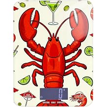 Red Lobster Cocktail Seafood Portable Food prep Scale 11lb/0 18oz 5kg/5g Scenario Scale for Grams with 4 Unit for Baking Baking pesa para comida