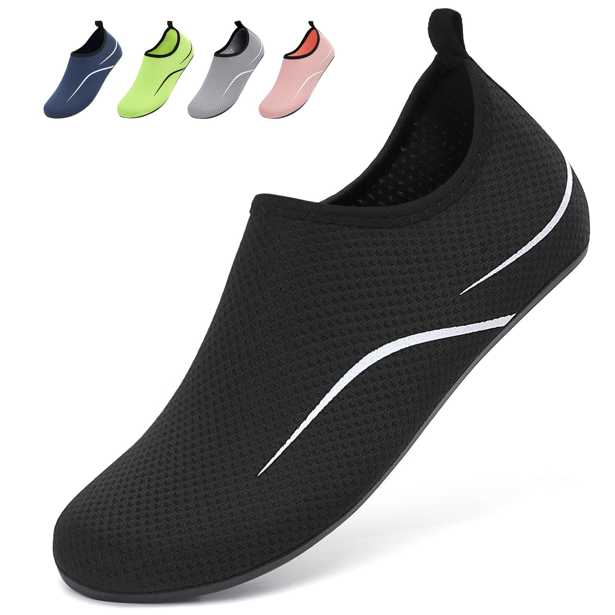 BARFULKER Schwimmschuhe Badeschuhe Damen Herren - Schnell Trocknend Wasserschuhe Leicht Strandschuhe Surfschuhe für Männer Frauen, Aquaschuhe für Pool Beach Yoga