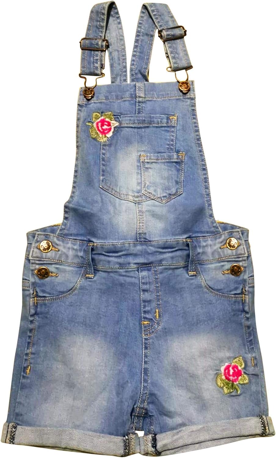 children's denim short dungarees