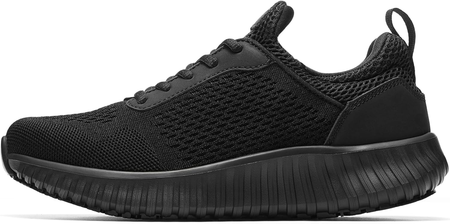 Bruno Marc Women's Non Slip Work Shoes Walking Black & Lightweight Food Service Chef Kitchen Restaurant Resistant Sneakers - Image 3