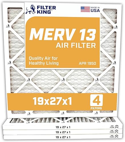 Miniatura 8 de Filtro Filter King hvac, plisado, filtro de aire para horno, aire acondicionado, protección contra moho y polen, reducción de alérgenos, aumenta la