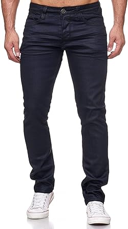 EGOMAXX Pantalones Vaqueros para Hombre Recubiertos Denim Oversize H2171:  Amazon.es: Ropa