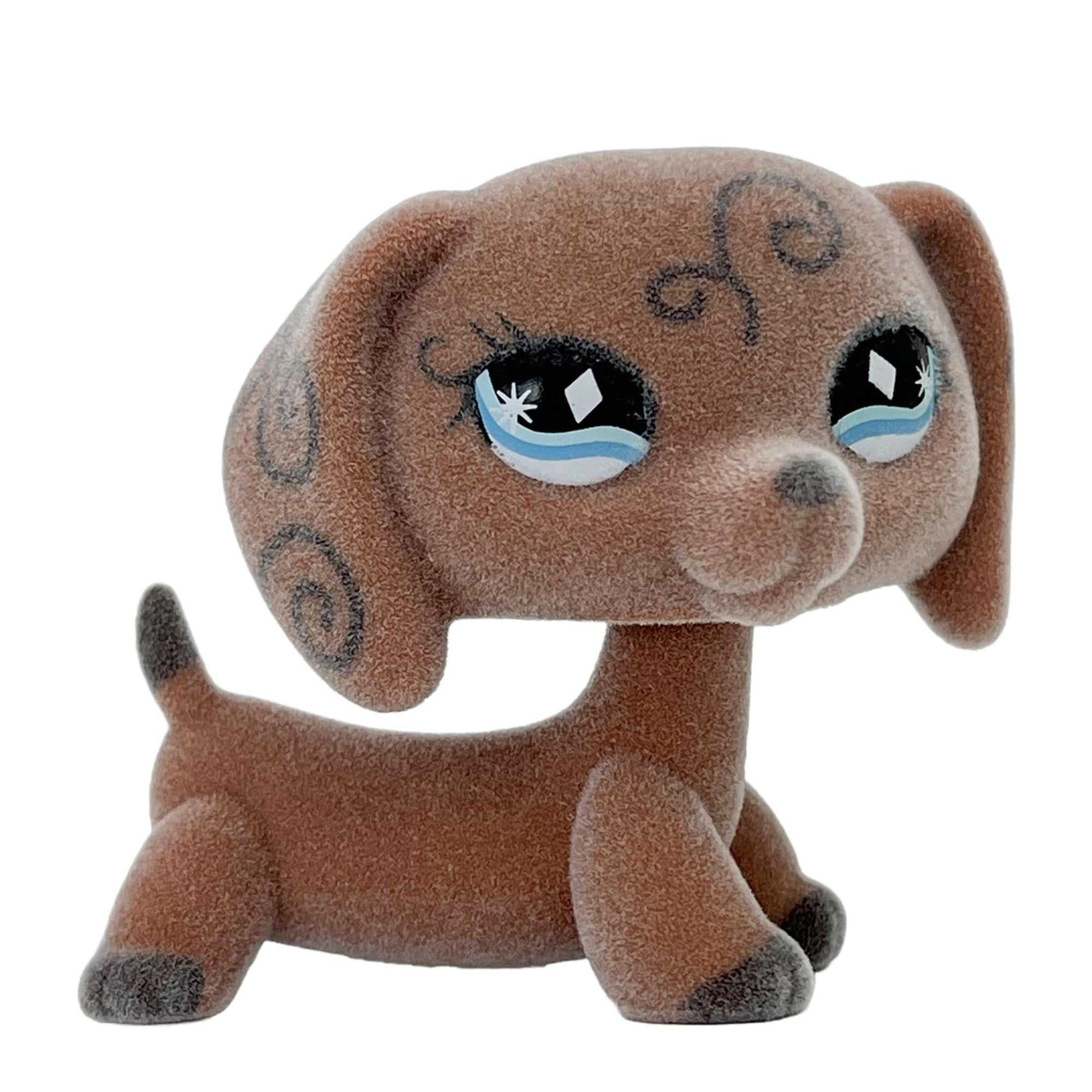 Custom-Made Flocked Pet Shop Toy Fuzzy Animal Figure Short Hair Cat Dog Collie Dachshund Great dane Cocker Spaniel