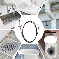 Vista 4 de Removedor de obstrucciones de drenaje de pelo de serpiente de drenaje de 33 pulgadas, herramienta de agarre flexible para recoger garras