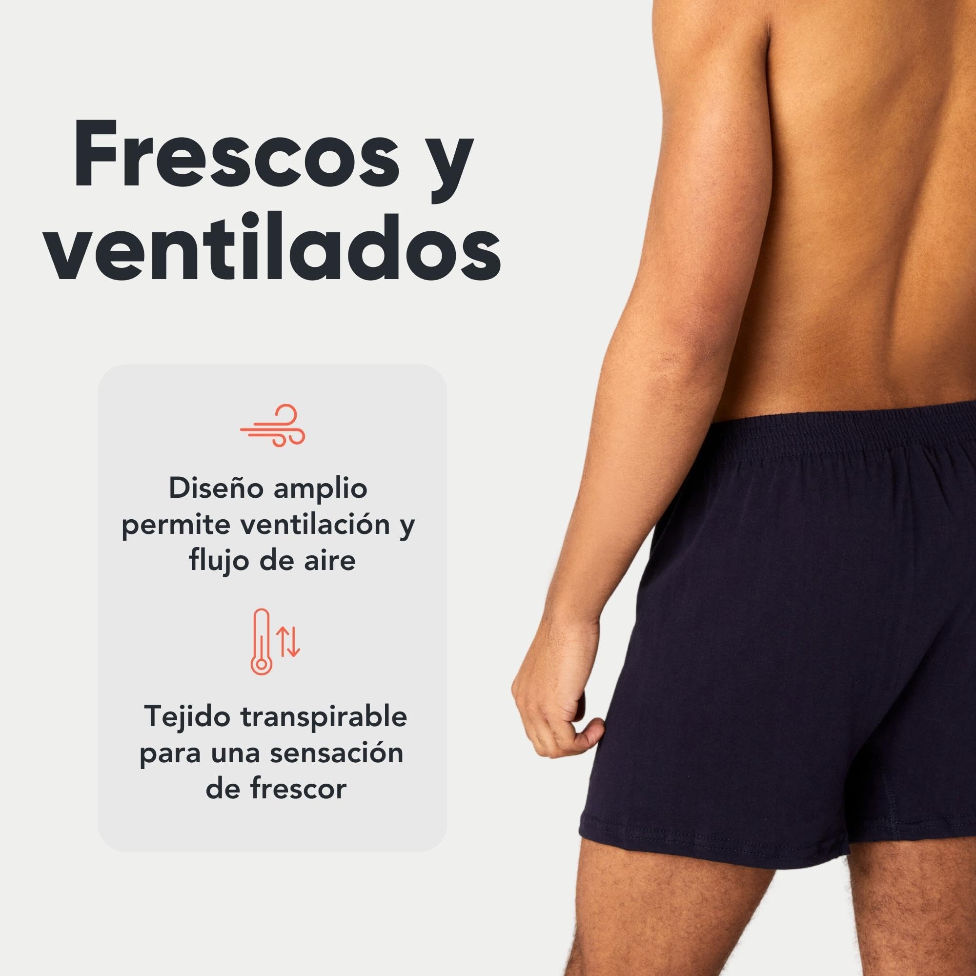 FM London Calzoncillos sueltos (pack de 6) para hombre - Algodón suave, transpirable, ajuste cómodo