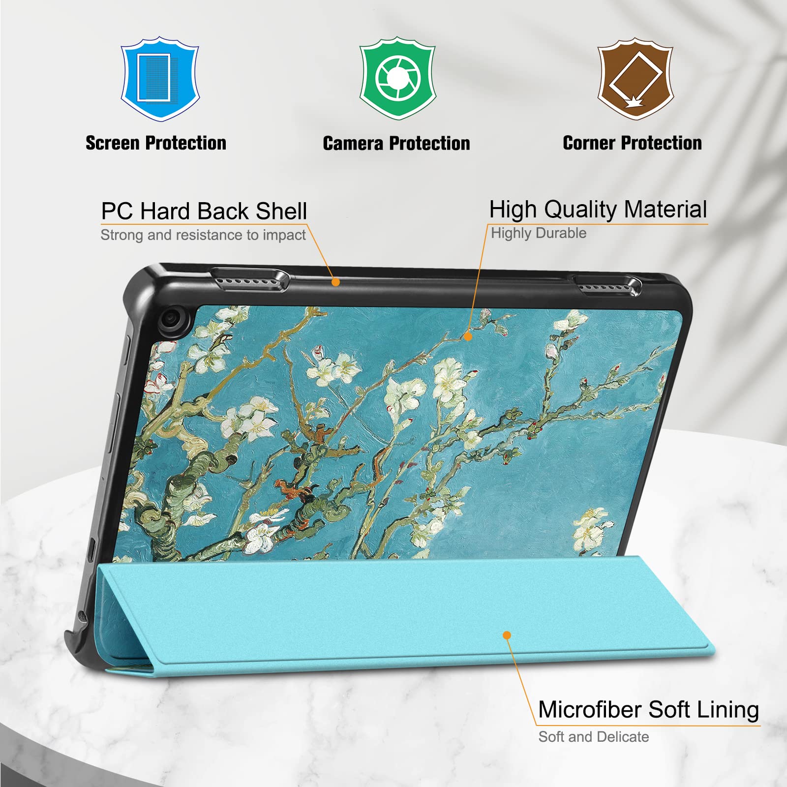 Fintie Schlanke Schutzhülle für Kindle Fire HD 8 & Fire HD 8 Plus Tablet (12. Generation 2022 & 10. Generation 2020) – Ultraleichte… – Ansicht 7