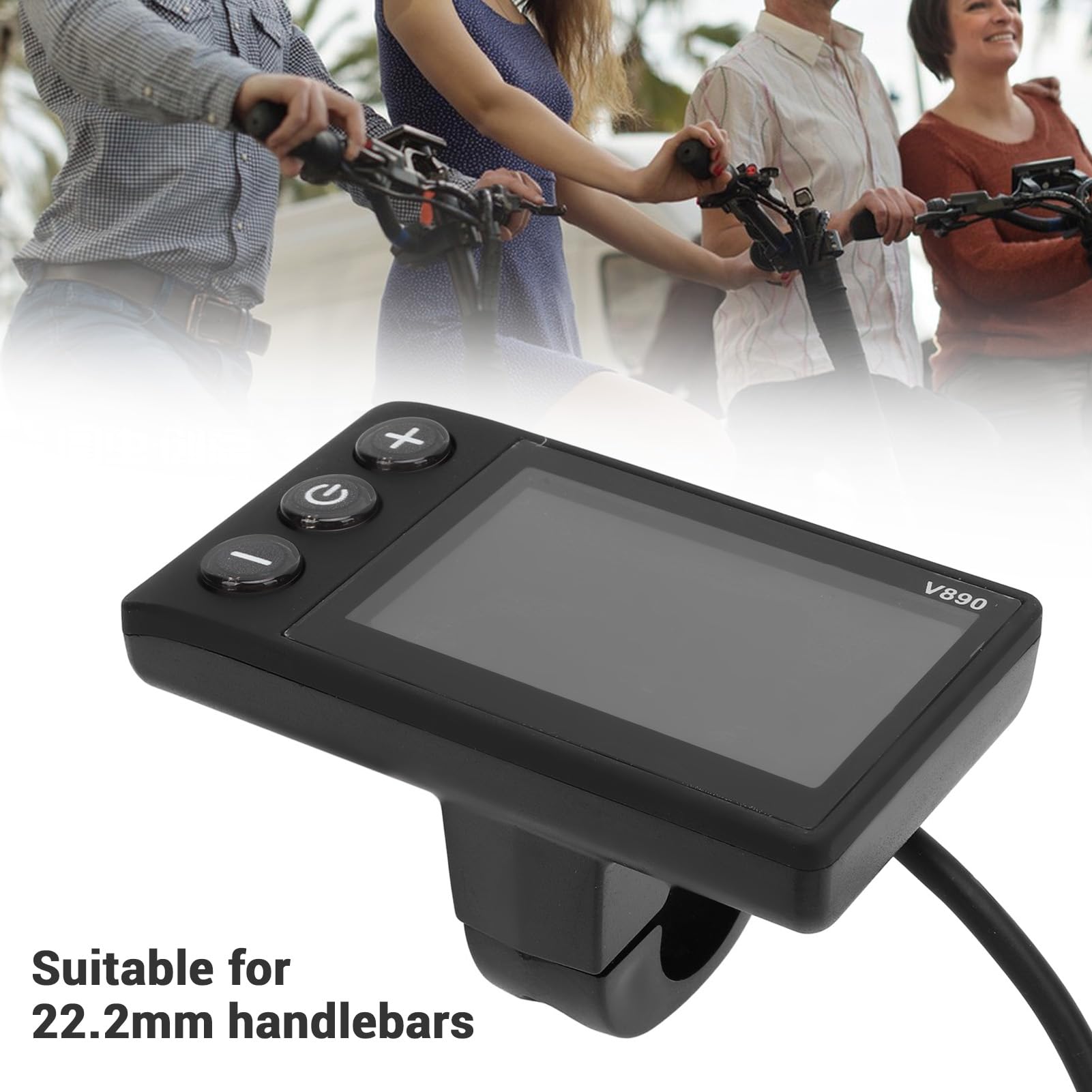 Display LCD per bici elettrica 5P e 2P Universale Misura 24V 36V 48V 60V Display LCD Misuratore V890 Schermo a colori