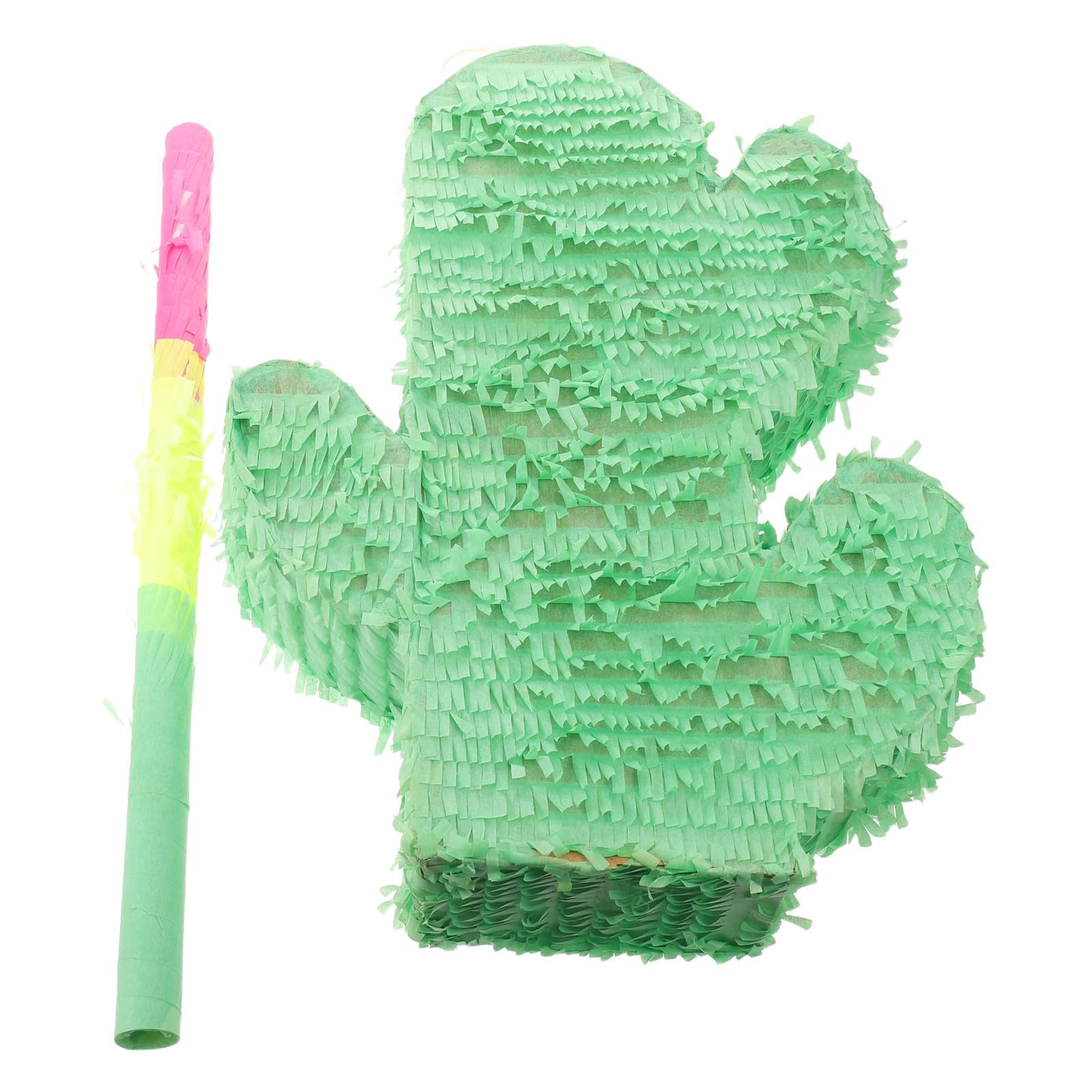 Piñata de Cumpleaños Cactus de Papel Verde, Juego Interactivo