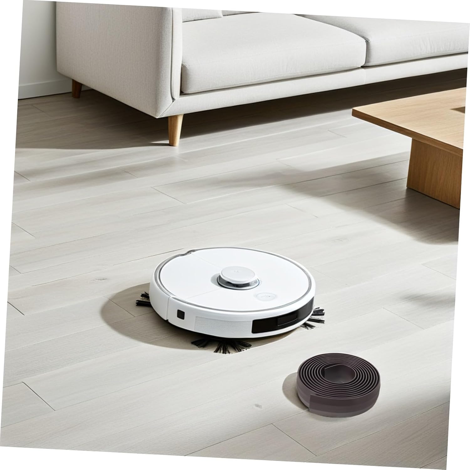 Garneck Robot Vacuum Boundary Strips Tape Marker Belt for Robotic Vacuum Cleaners – T-Shaped Boundary Strip Accessory to Limit Cleaning Area in Home Use