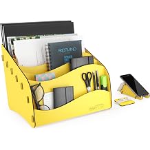 Wavy Masa st  Organizer A4 Ka t Kalemlikli Evrak Raf  Mini Kitapl k Sar