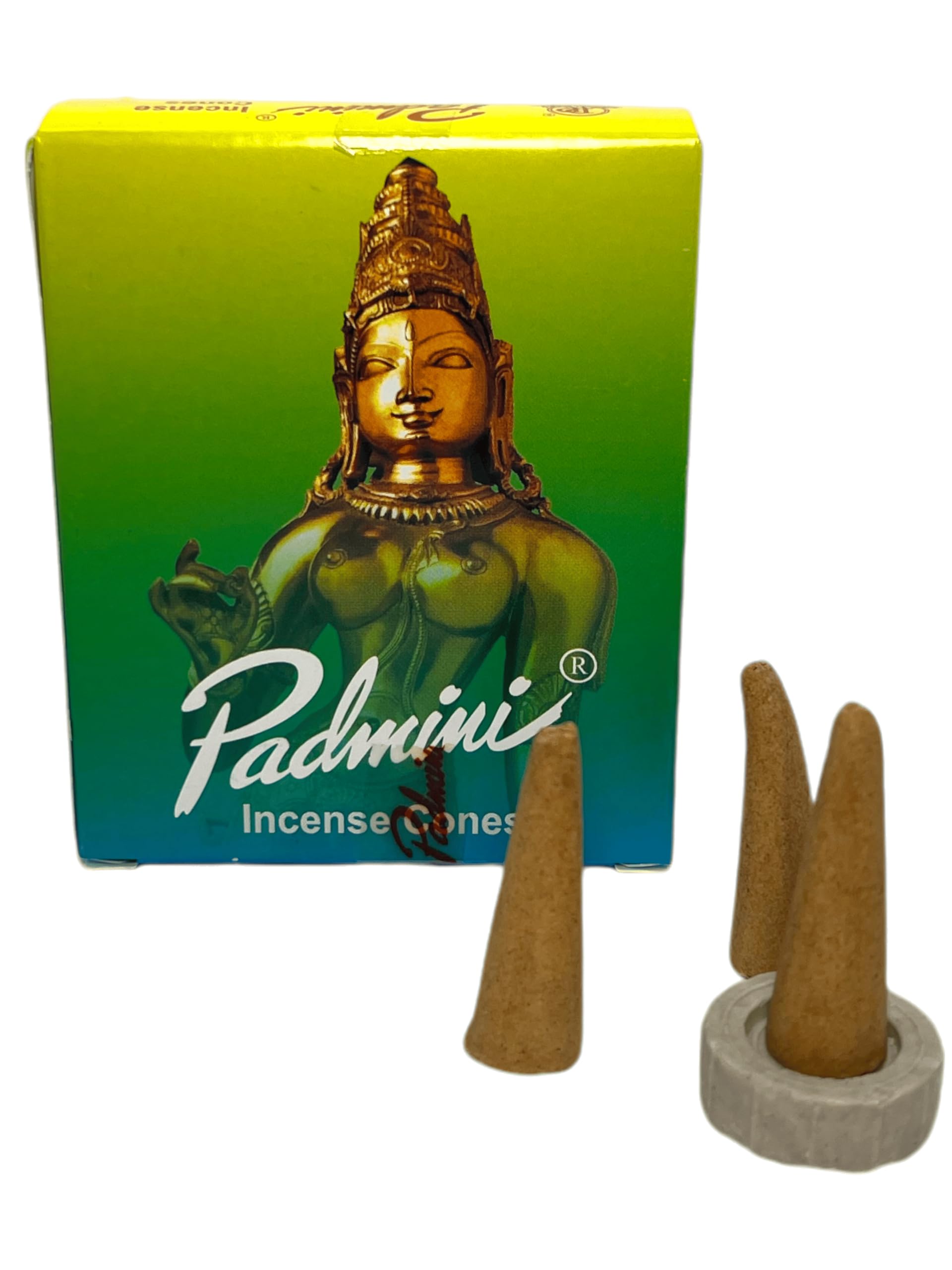 Hostenatura Padmini Incense Cones Green Box Incense Cones - Box Of 12 Incense Cones