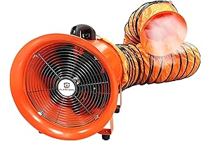 12-Inch Industry-Grade Ducted Exhaust Fan for Home and Commercial Use