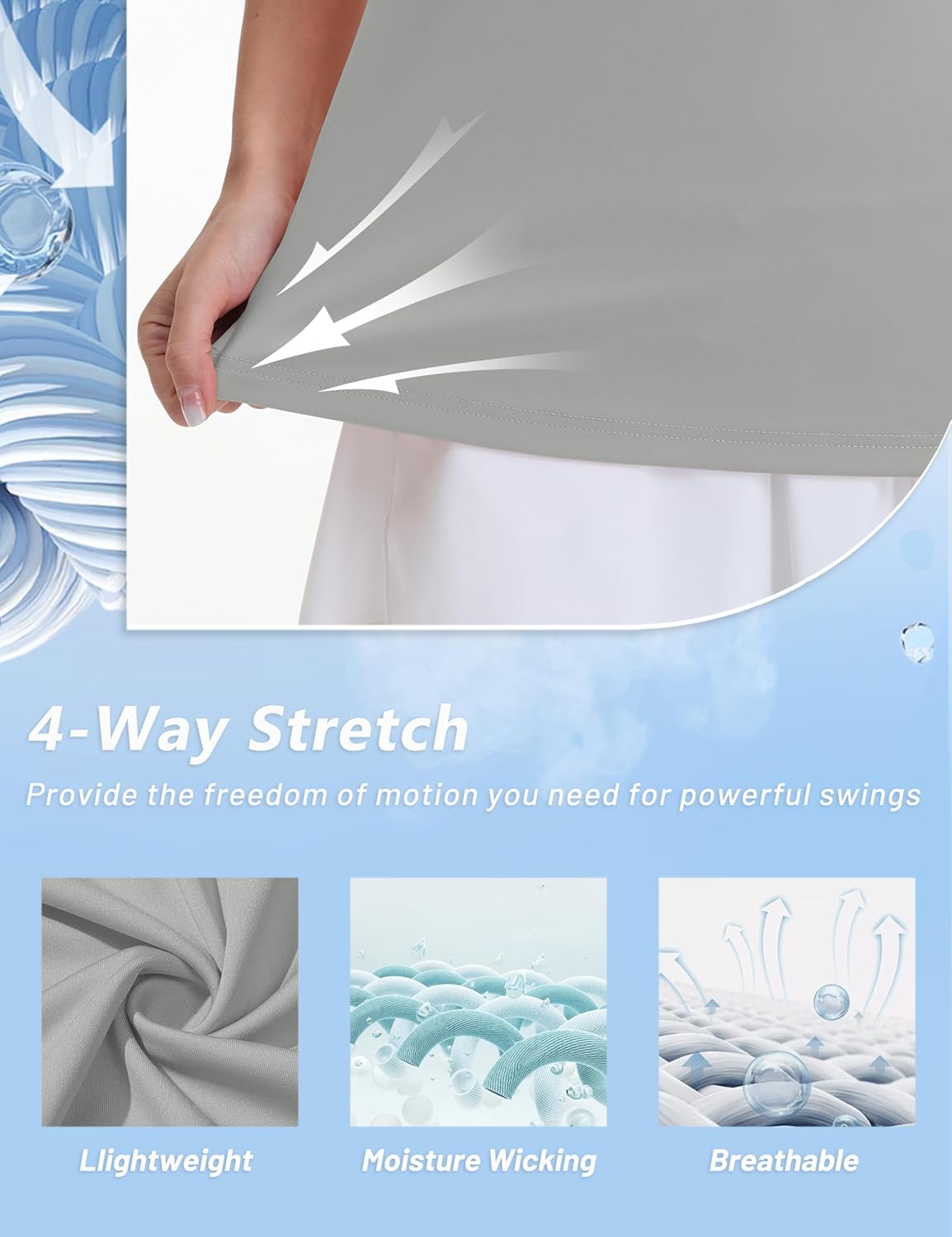 MAGCOMSEN Women's Golf Shirts Short Sleeve Polo Collared Tennis Shirt V Neck Quick Dry Sun Protection UPF 50+ - Image 4