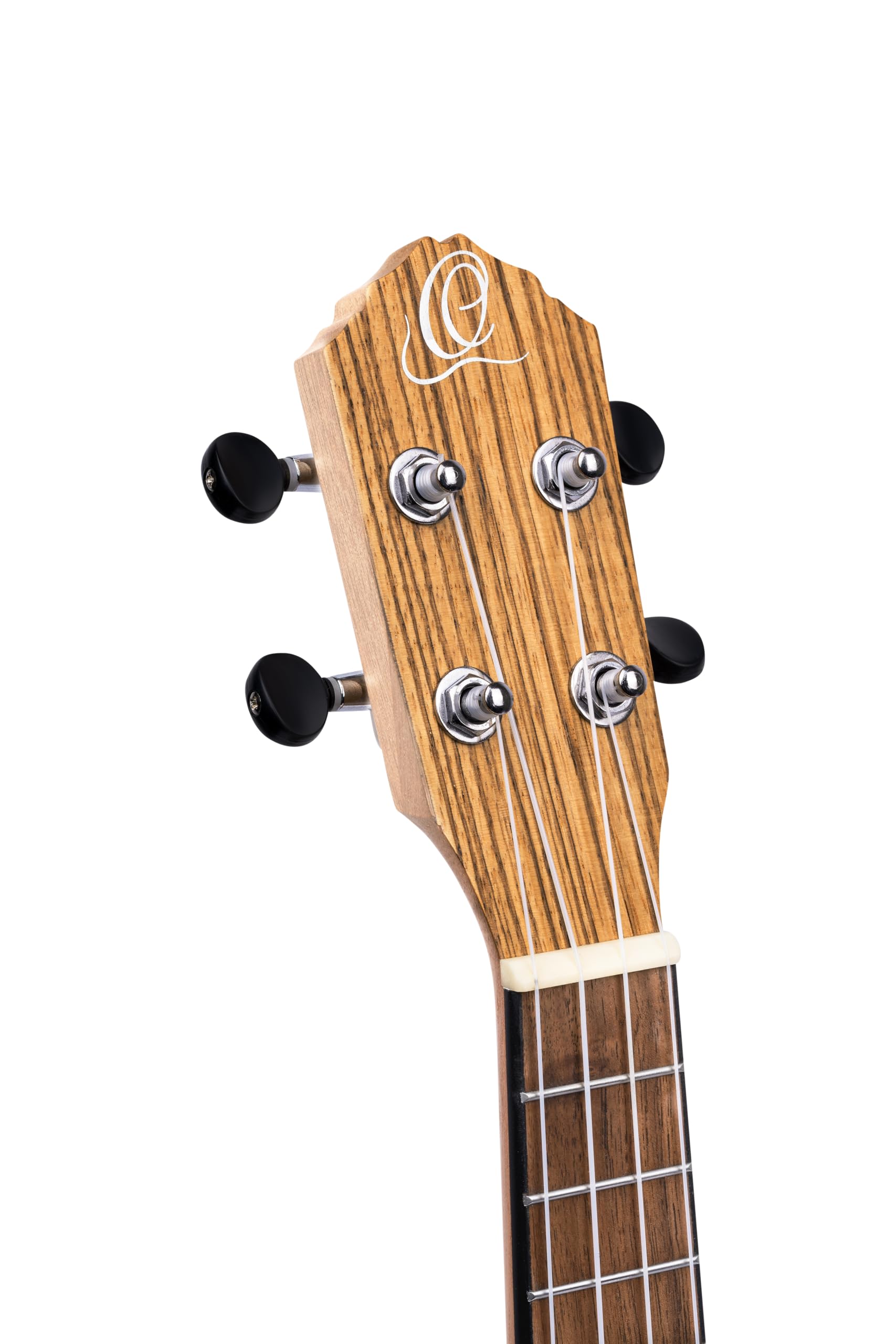 Ortega Guitars Ukulele Soprano Elettro-Acustico – Timber Series – Gig Bag Inclusa – Zebrawood, Natural (RFU10ZE)